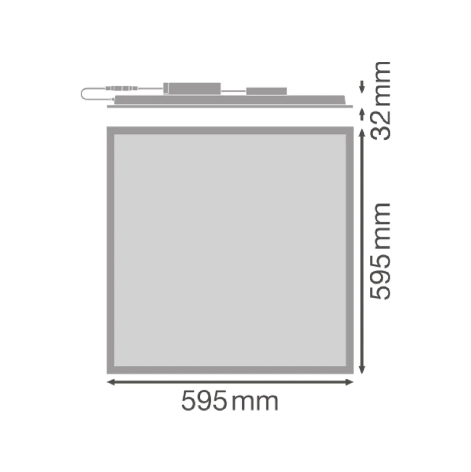 Ledvance LED Panel Comfort 33W 4320lm - 840 Kallvit | 60x60cm - Zigbee Dimbar