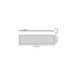 Ledvance LED Panel Compact 26W 3640lm - 840 Kallvit | 120x30cm - UGR <23