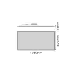 Ledvance LED Panel Compact 42W 5880lm - 830-840 CCT | 120x60cm - UGR <23 - Dali Dimbar