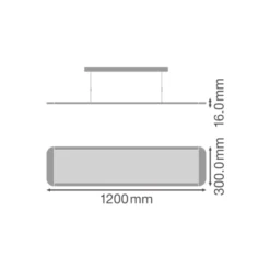 Ledvance LED Panel Direkt/Indirekt 36W 3850lm - 830 Varm Vit | 120x30cm - UGR <19