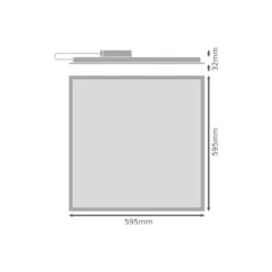 Ledvance LED Panel Eco 36W 3600lm - 840 Kallvit | 60X60cm - UGR <19