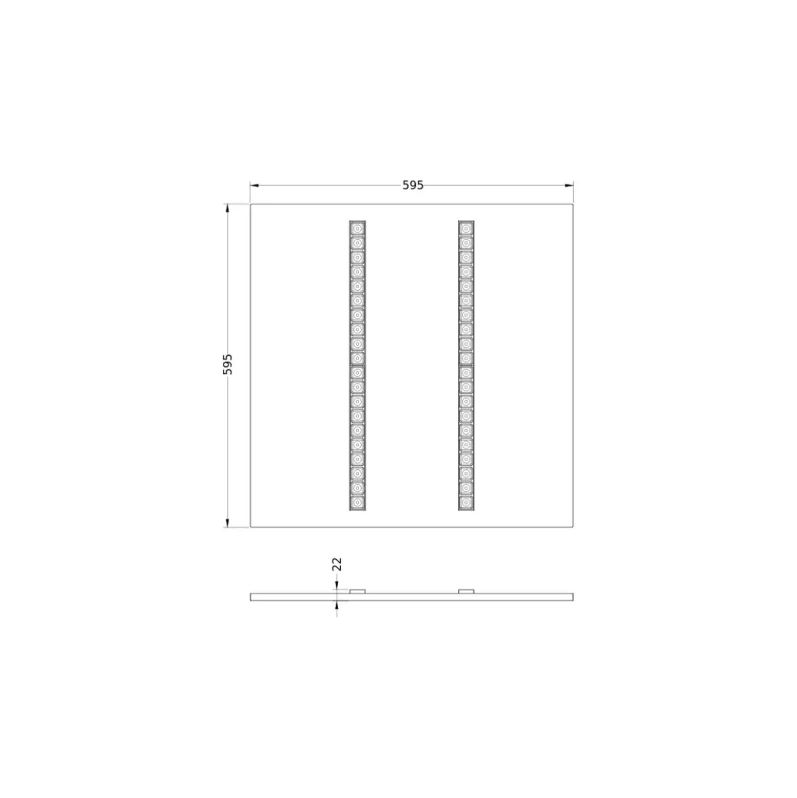 Ledvance LED Panel Indiviled 38W 4900lm - 930 Varm Vit | 60x60cm - UGR <19 - Bästa Färgåtergivning - Zigbee Dimbar