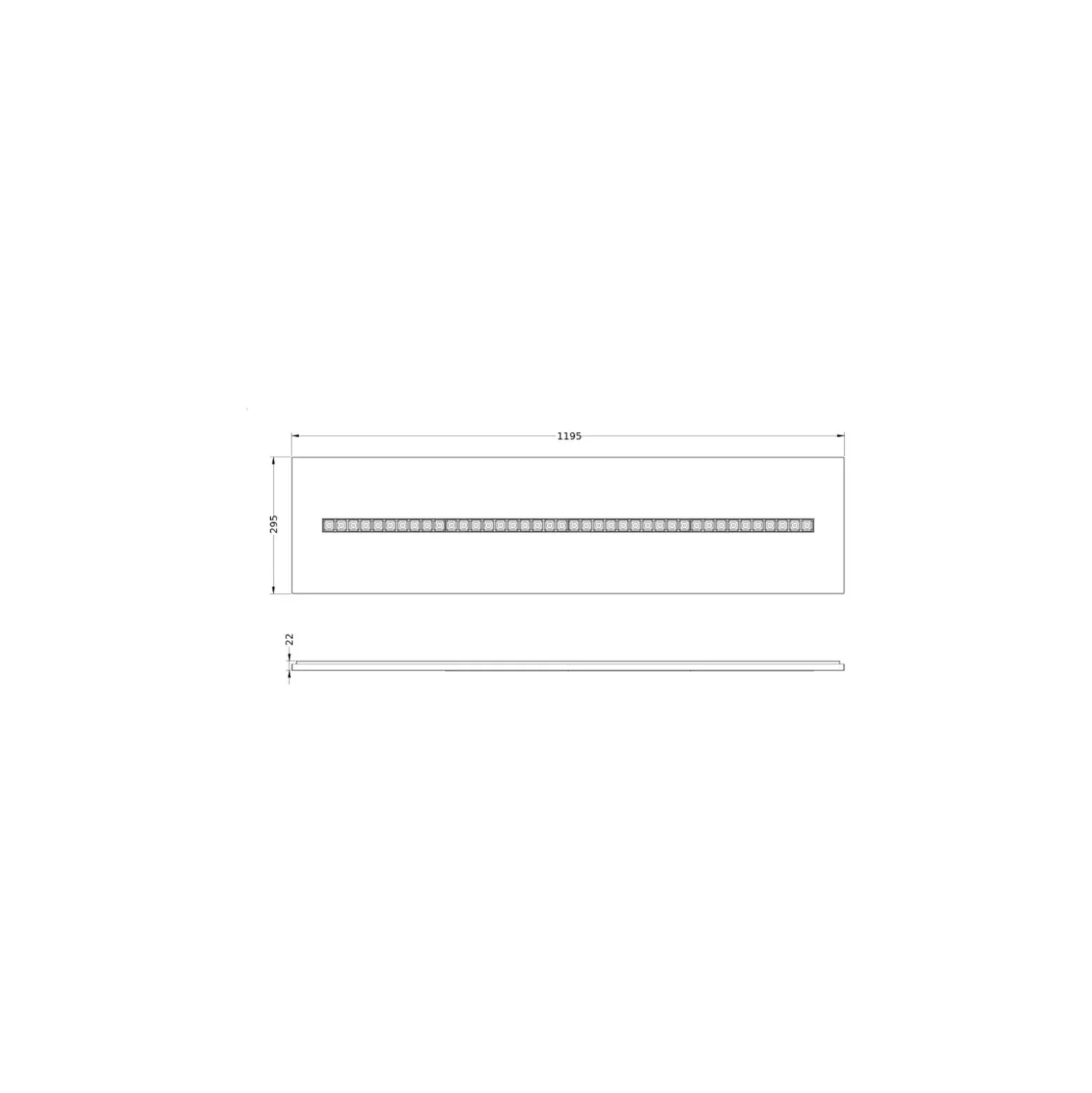 Ledvance LED Panel Indiviled 38W 5150lm - 940 Kallvit | 120x30cm - UGR <19 - Bästa Färgåtergivning - Zigbee Dimbar