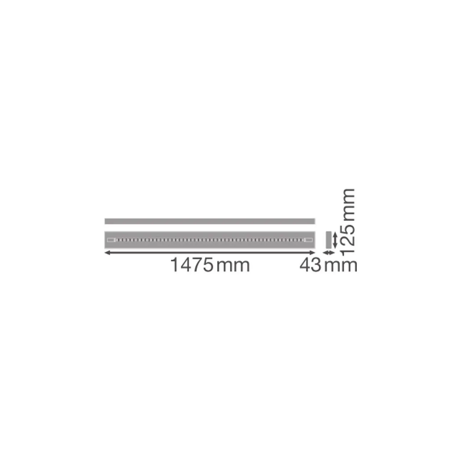 Ledvance LED Panel Linjär Indiviled Direkt/Indirekt 15 69W 8350lm - 930 Varm Vit | 150x12cm - UGR <19