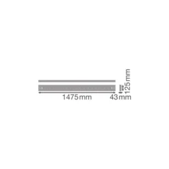 Ledvance LED Panel Linjär Indiviled Direct 1500 52W 6550lm - 940 Kallvit| 150x12cm - UGR <19 - Nöd