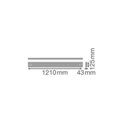 Ledvance LED Panel Linjär Indiviled Direct 1200 40W 3950lm - 930 Varm Vit | 120x12cm - UGR <19 - Dali Dimbar