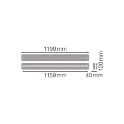 Ledvance LED Panel Linjär Pendellampa IndiviLED 34W 4200lm - 840 Kallvit | 120x12cm - UGR <16 - Dali Dimbar