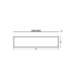 Ledvance LED Panel Planon Plus 300x600mm 22W 1600lm - 830 Varm Vit