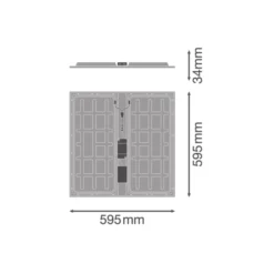 Ledvance LED Panel Protect 600 36W 5040lm - 840 Kallvit | 60x60cm - UGR <23