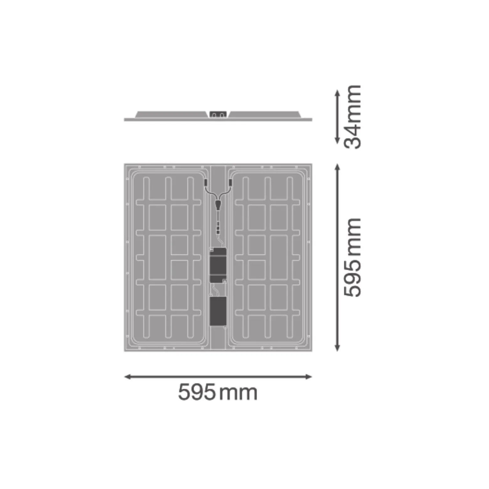 Ledvance LED Panel Protect 600 36W 5040lm - 830 Varm Vit | 60x60cm - UGR <23