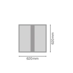 Ledvance LED Panel Protect 36W 5040lm - 830 Varm Vit | 62.5x62.5cm - UGR <22 - Dali Dimbar