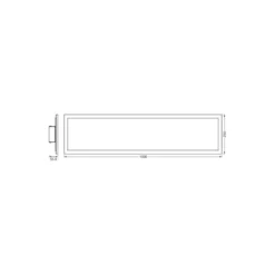 Ledvance LED Panel Smart+ Planon Plus Backlight 27W 1700lm - 830-865 Justerbar Vit + RGB | 100x25cm - UGR <25 - Wifi Dimbar - Fjärrkontroll