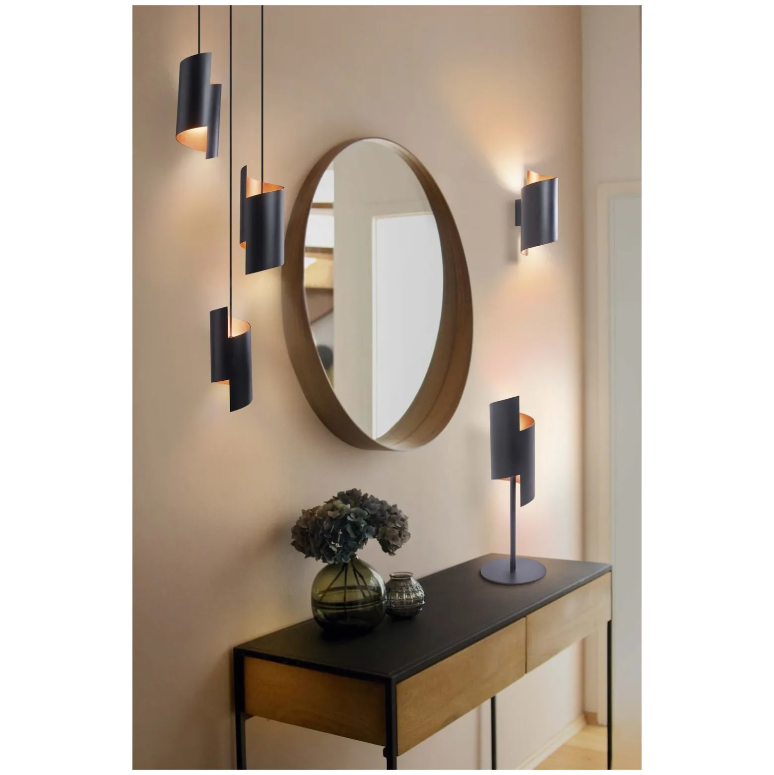 Ledvance LED Pendellampa Twist Svart 24W 1200lm - 830-865 Justerbar Vit | Dimbar