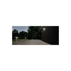 Ledvance LED Piedestallampa Endura Stil Dubbel Circle Stål 6W 400lm - 830 Varm Vit | Solar - Rörelse- och Ljussensor