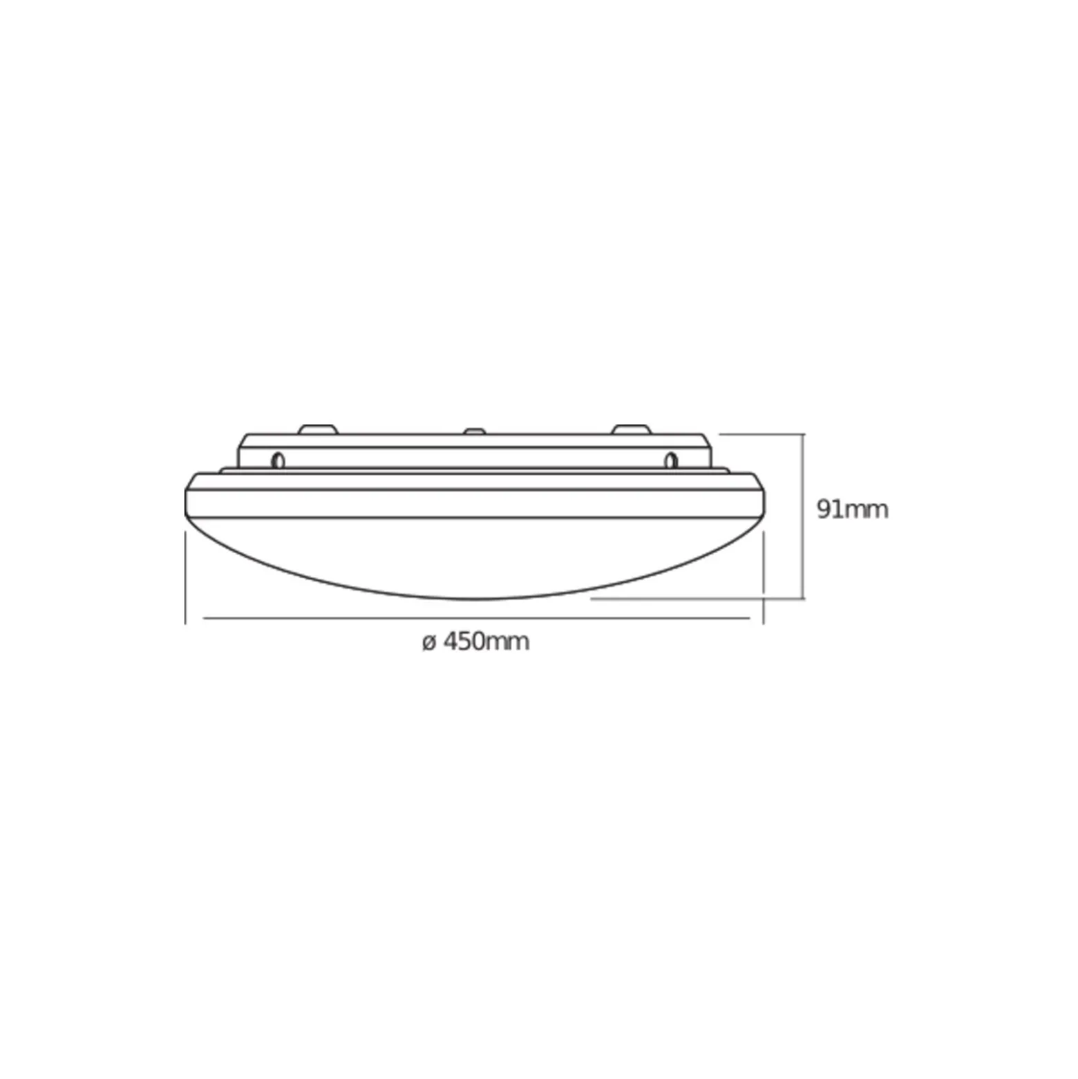 Ledvance LED Plafond Orbis Sparkle 400 24W 830 2000lm Vit IP20 Click-DIM | 3-stegs-Dimbar - Varm Vit
