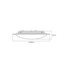 Ledvance LED Plafond Orbis Sparkle 460 24W 2600lm 827-865 Justerbar Vit | CCT - Fjärrkontroll