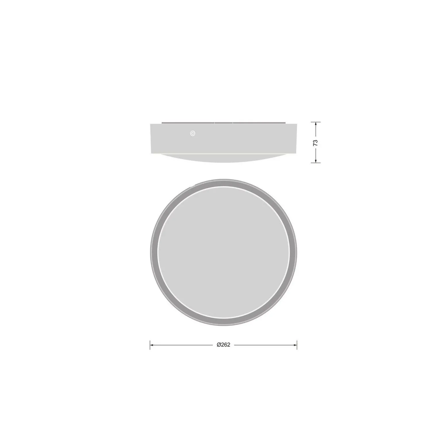 Ledvance LED Plafond Runda Svart 9.5W 1220lm - 830-840 CCT | 262mm - IP65