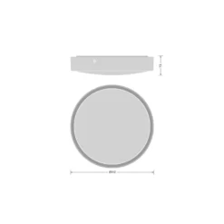 Ledvance LED Plafond Runda Vit 17.5W 2280lm - 830-840 CCT | 312mm - IP65 - Rörelse- och Ljussensor
