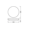 Ledvance LED Plafond 300 Vit 24W 1920lm - 840 Kallvit | 300mm - IP65
