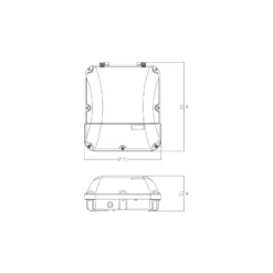 Ledvance LED Porchlight Väggpack Combo Svart 24W 2640lm - 840-865 CCT | IP65