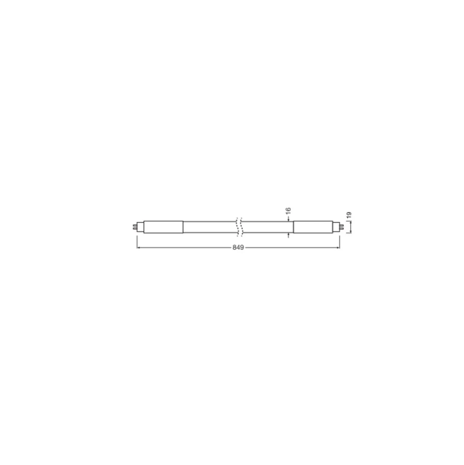 Ledvance LED Rör T5 AC Mains P Mains (AC) High Efficiency 11W 1550lm - 830 Varm Vit | 85cm - Ersättare 21W