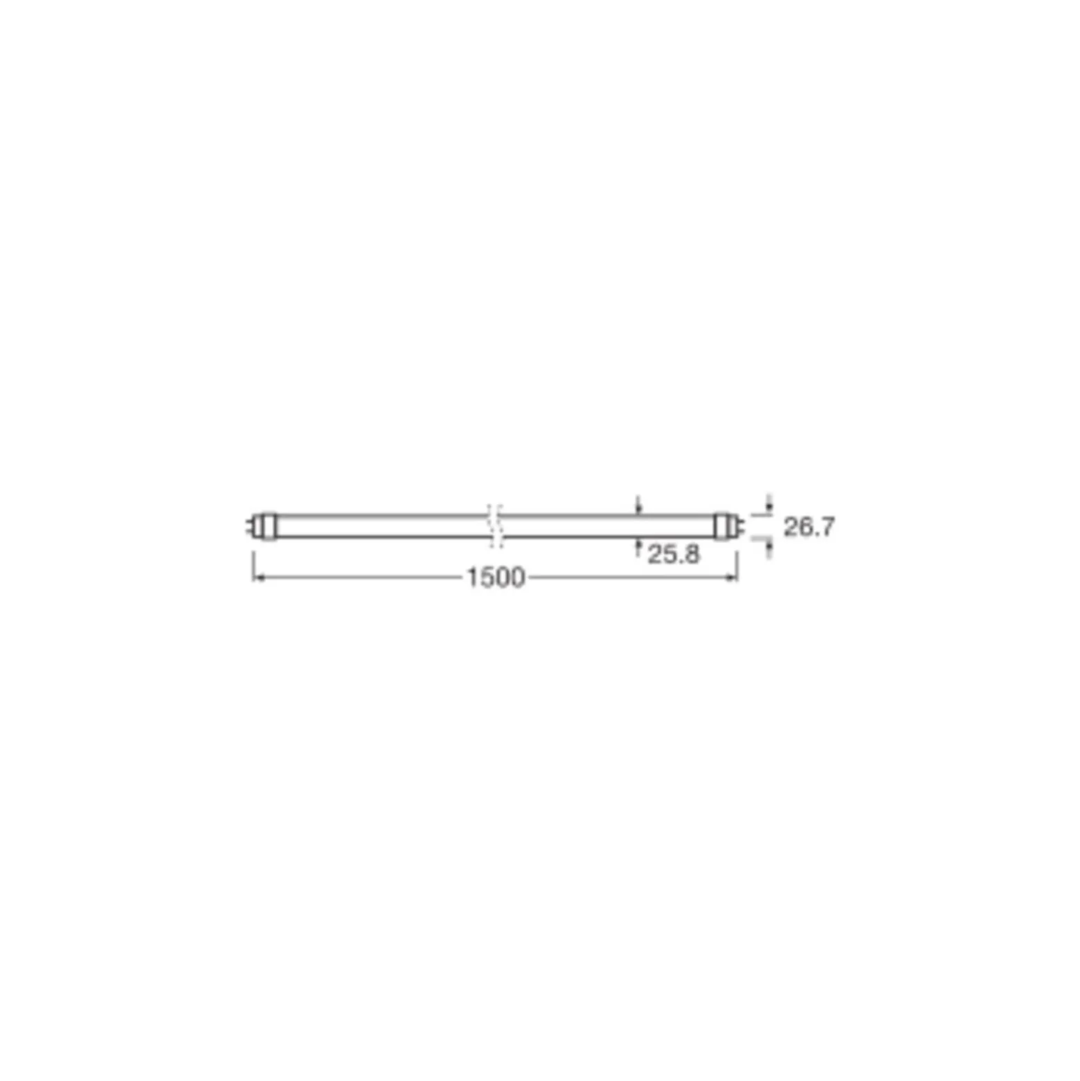 Ledvance LED Rör T8 Connected (EM/Mains) Ultra Output 23W 3700lm - 865 Dagsljus | 150cm - Zigbee Dimbar - Ersättare 58W
