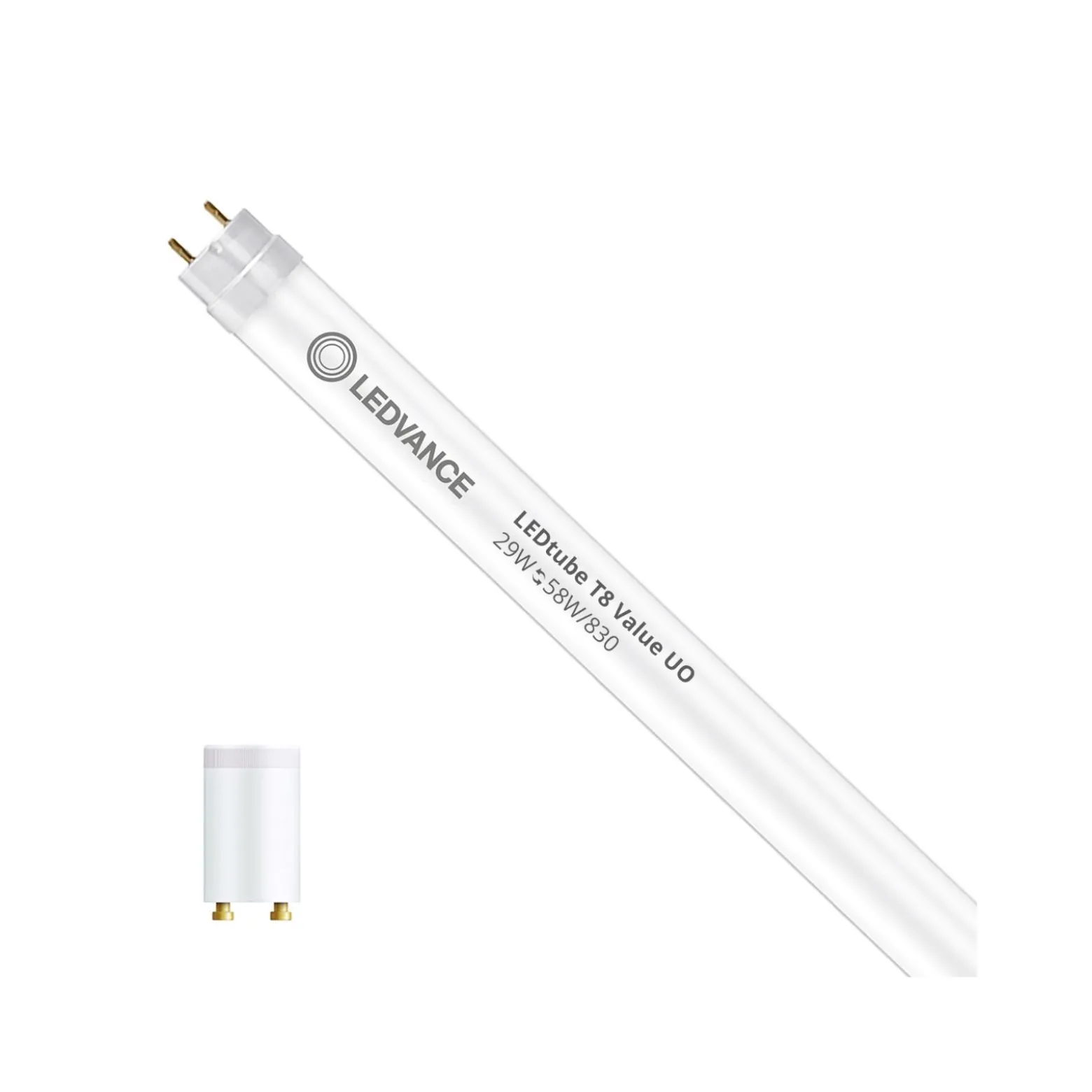 Ledvance LED Rör T8 Value (EM/Mains) Ultra Output 29W 3150lm - 830 Varm Vit | 150cm - Ersättare 58W