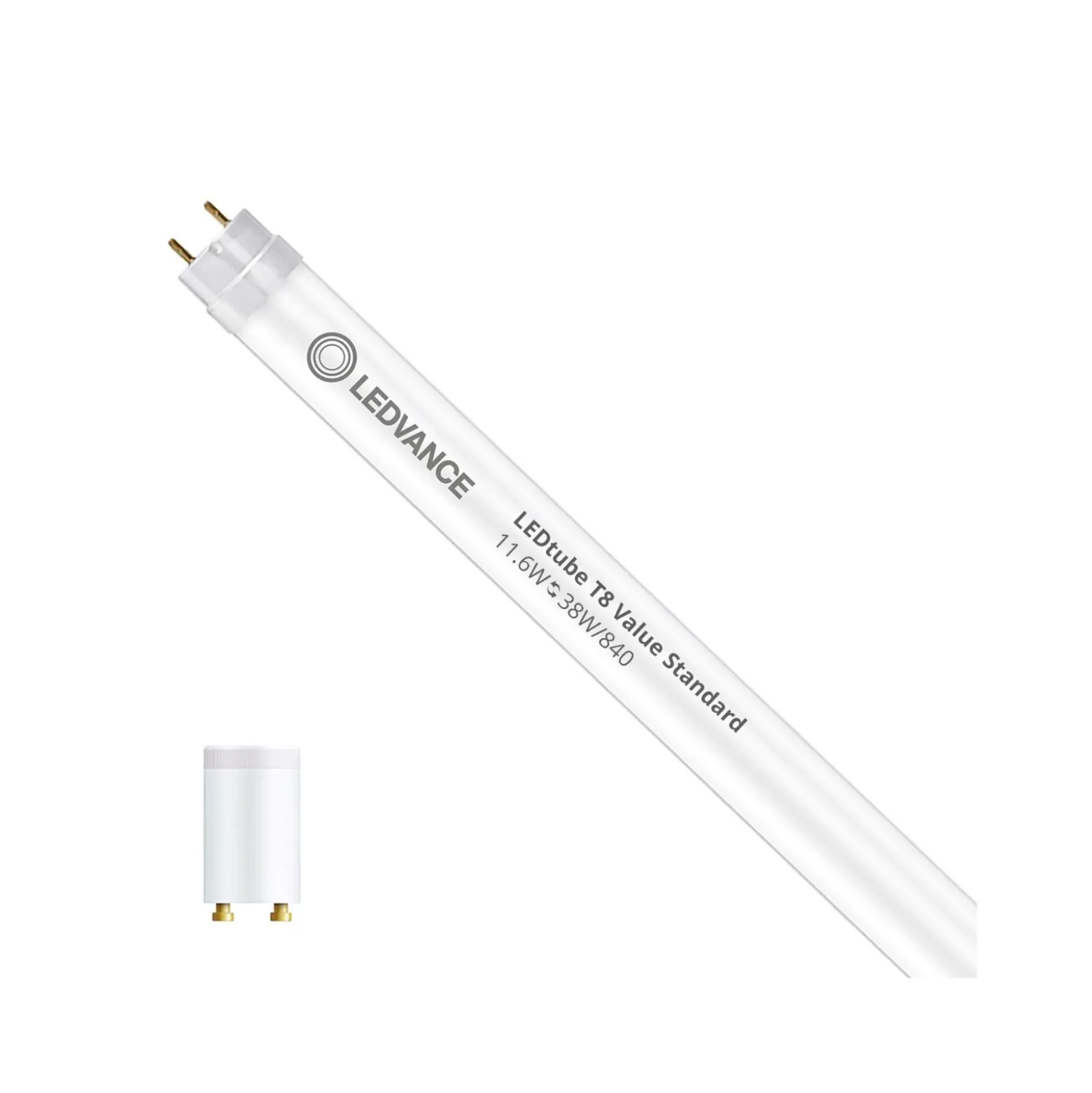 Ledvance LED Rör T8 Value (EM/Mains) Standard Output 11.6W 1400lm - 840 Kallvit | 105cm - Ersättare 38W