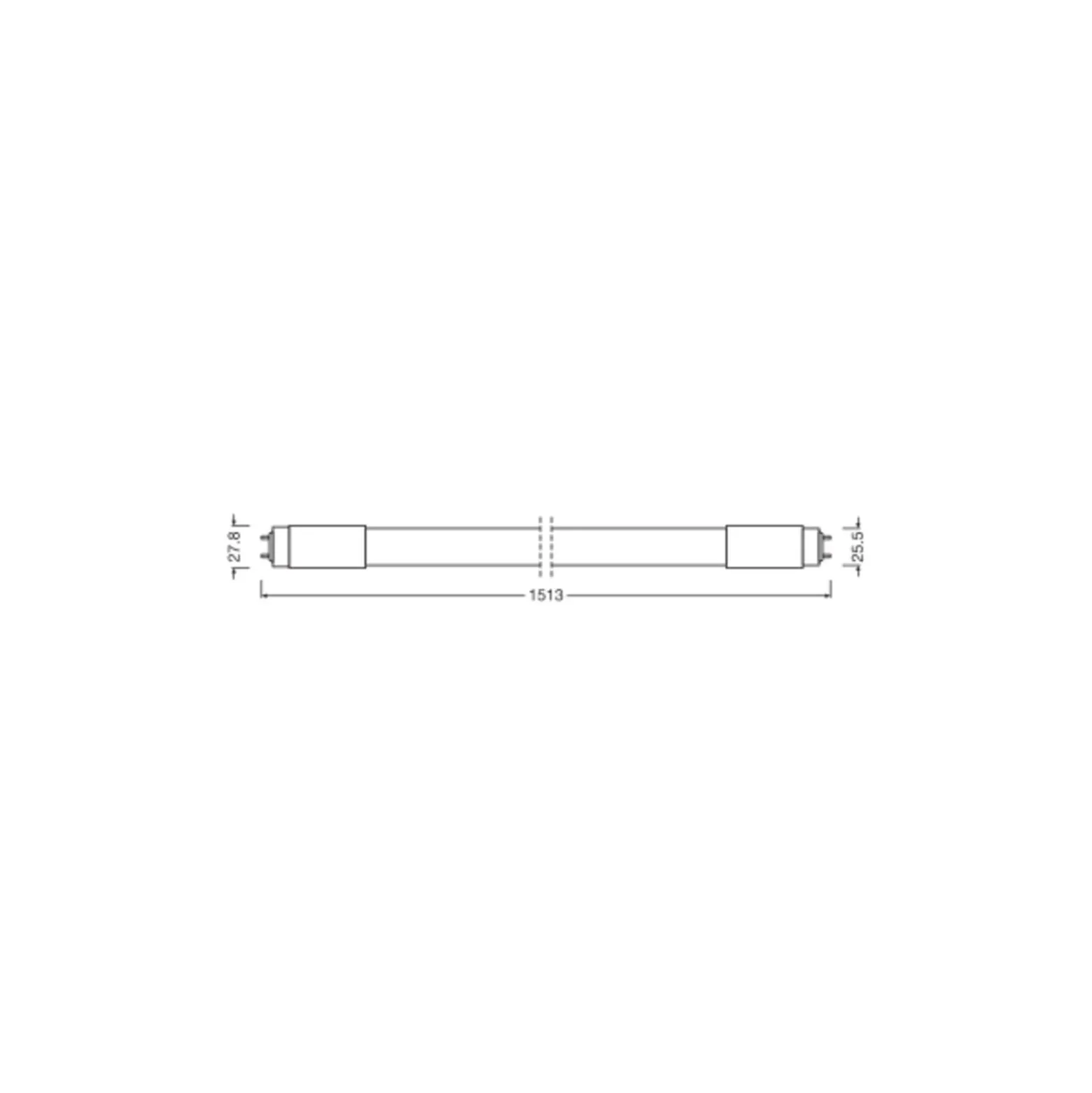 Ledvance LED Rör T8 Value (UN) High Output 24W 2800lm - 865 Dagsljus | 150cm - Ersättare 58W