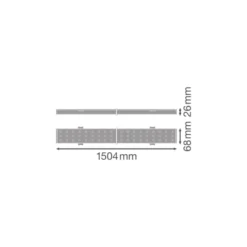 Ledvance LED Skensystem Trusys Universal Aluminium Vit 50W 9000lm 60D - 840 Kallvit | Dali Dimbar