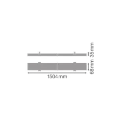 Ledvance LED Skensystem Trusys Universal Aluminium Vit 50W 8150lm 180D - 840 Kallvit