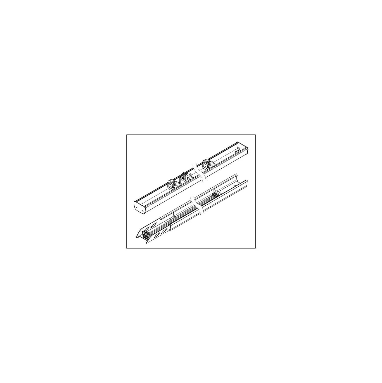 Ledvance LED Skensystem Trusys Flex Bred Spridningsgrad Vit 50W 8600lm 100D - 865 Dagsljus | Ersättare 2x58W