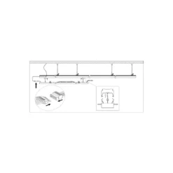 Ledvance LED Skensystem Trusys Universal Vit 73W 12750lm 100D - 840 Kallvit | Ersättare 2x58W