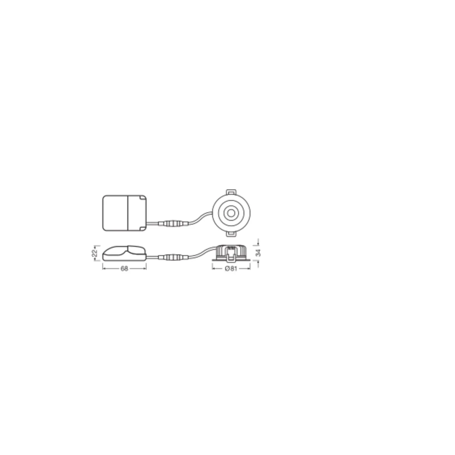 Ledvance LED Spot Air Fix Aluminium Vit 6W 480lm 36D - 927 Extra Varm Vit | Utskärning 68mm - IP65 - Bästa färgåtergivning - Dimbar