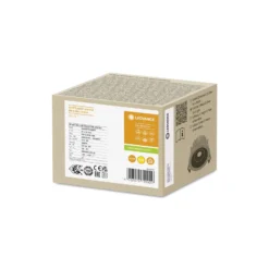 Ledvance LED Spot Air Fix Aluminium Vit 6W 510lm 36D - 930 Varm Vit | Utskärning 68mm - IP65 - Bästa färgåtergivning - Dimbar
