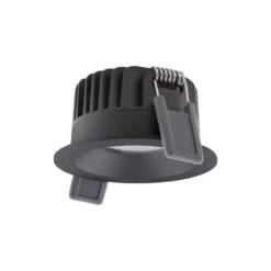 Ledvance LED Spot Fix Aluminium Svart 8W 640lm 36D - 927 Extra Varm Vit | Utskärning 68mm - IP44 - Bästa färgåtergivning - Dimbar