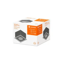 Ledvance LED Spot Fyrkant Multi Lutningsbar Svart-Vit 30W 2700lm 38D - 840 Kallvit | Utskärning 164mm