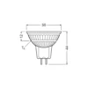 Ledvance LED Spot GU5.3 MR16 6.1W 621lm 36D - 830 Varm Vit | Ersättare 50W