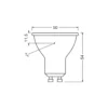 Ledvance LED Spot GU10 PAR16 6.1W 575lm 36D - 827 Extra Varm Vit | Ersättare 80W