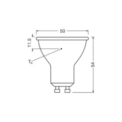 Ledvance LED Spot GU10 PAR16 6.1W 575lm 36D - 827 Extra Varm Vit | Ersättare 80W