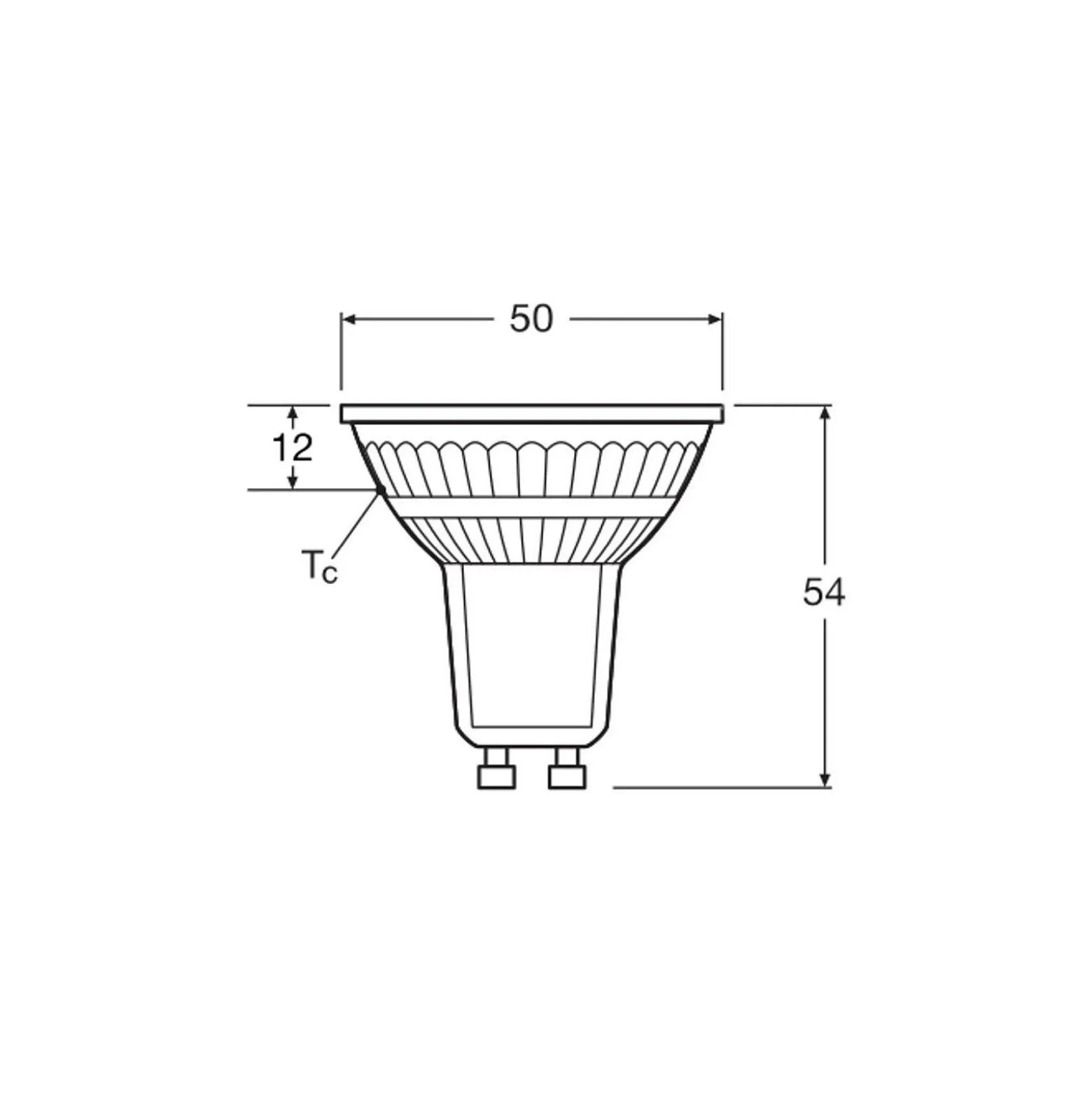 Ledvance LED Spot GU10 PAR16 2.4W 230lm 36D - 830 Varm Vit | Ersättare 35W