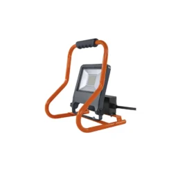 Ledvance LED Strålkastare Abetsbelysning Mörk Grå 50W 4500lm 110D - 840 Kallvit | IP54 - 2 Power Outlets - Symmetrisk