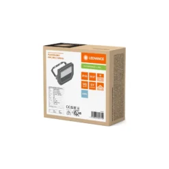 Ledvance LED Strålkastare Aluminium Svart 8W 1200lm 100D - 865 Dagsljus | IP66 - Symmetrisk
