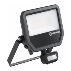 Ledvance LED Strålkastare Aluminium Svart 41W 6000lm 100D - 840 Kallvit | IP65 - Rörelse- Och Ljussensor - Symmetrisk