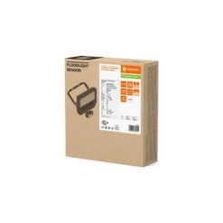 Ledvance LED Strålkastare Aluminium Svart 41W 6000lm 100D - 840 Kallvit | IP65 - Rörelse- Och Ljussensor - Symmetrisk