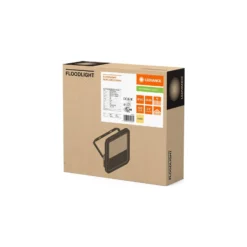 Ledvance LED Strålkastare Aluminium Svart 69W 9150lm 100D - 830 Varm Vit | IP66 - Symmetrisk