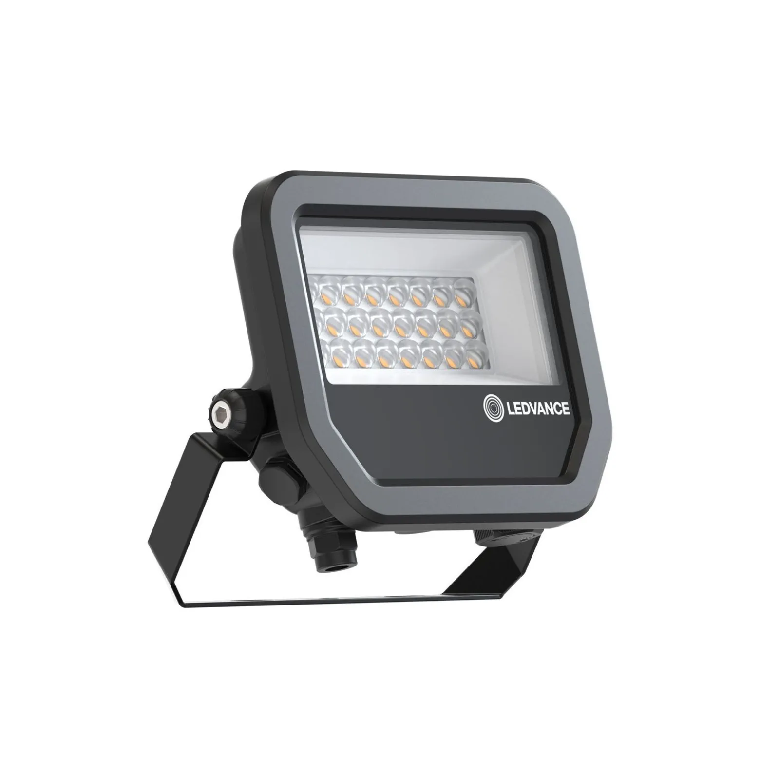 Ledvance LED Strålkastare Area Gen 2 Svart 16W 1850lm - 830 Varm Vit | IP66 - Asymmetrisk