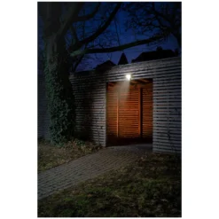 Ledvance LED Strålkastare Endura Svart 27W 3000lm 100D - 840 Kallvit | IP55 - Rörelse- och ljussensor - Symmetrisk