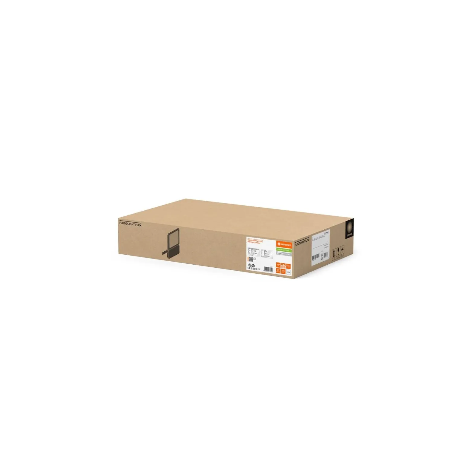 Ledvance LED Strålkastare Flex Vit 80W 12100lm 55x120D - 840 Kallvit | IP66 - Dali Dimbar - Asymmetrisk