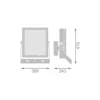 Ledvance LED Strålkastare High Mast Aluminium Svart 470W 70000lm 30D - 740 Kallvit | IP66 - Symmetrisk - Exkl. Drivdon